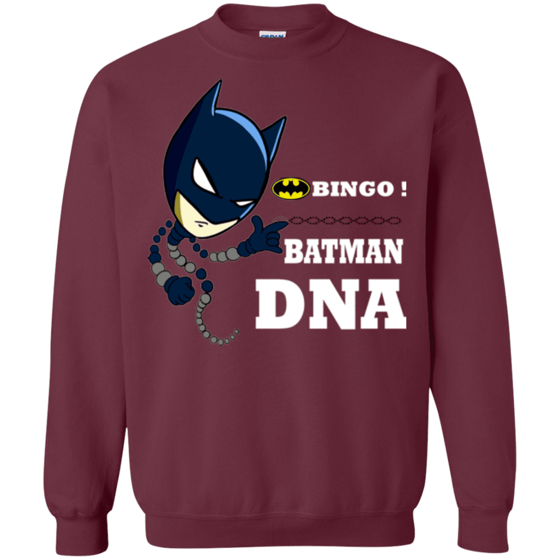 Sweatshirts Maroon / Small Bingo Batman Crewneck Sweatshirt