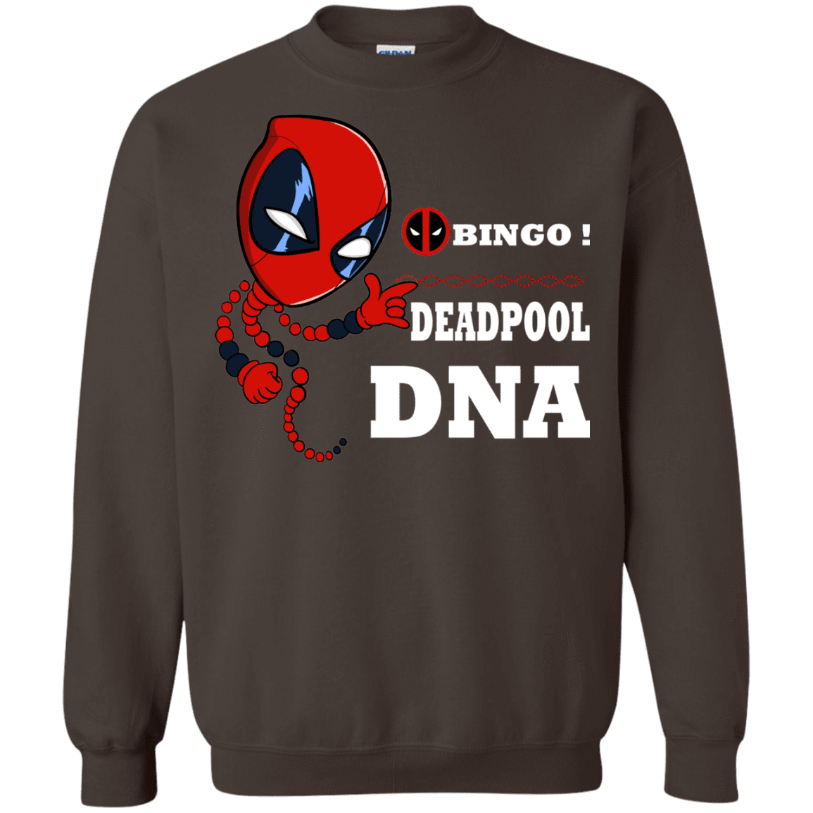 Sweatshirts Dark Chocolate / S Bingo Deadpool Crewneck Sweatshirt