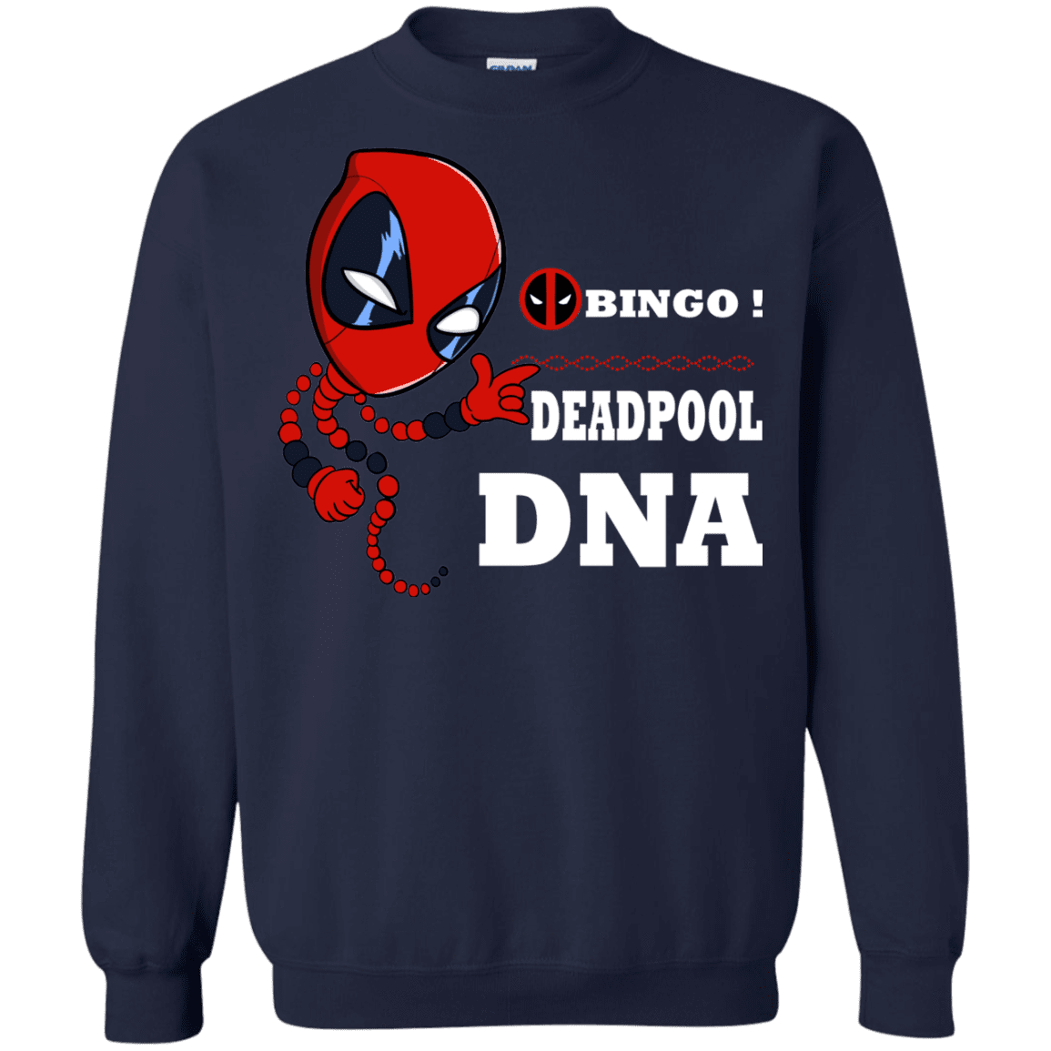 Sweatshirts Navy / S Bingo Deadpool Crewneck Sweatshirt