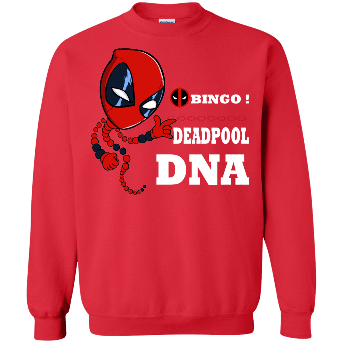 Sweatshirts Red / S Bingo Deadpool Crewneck Sweatshirt