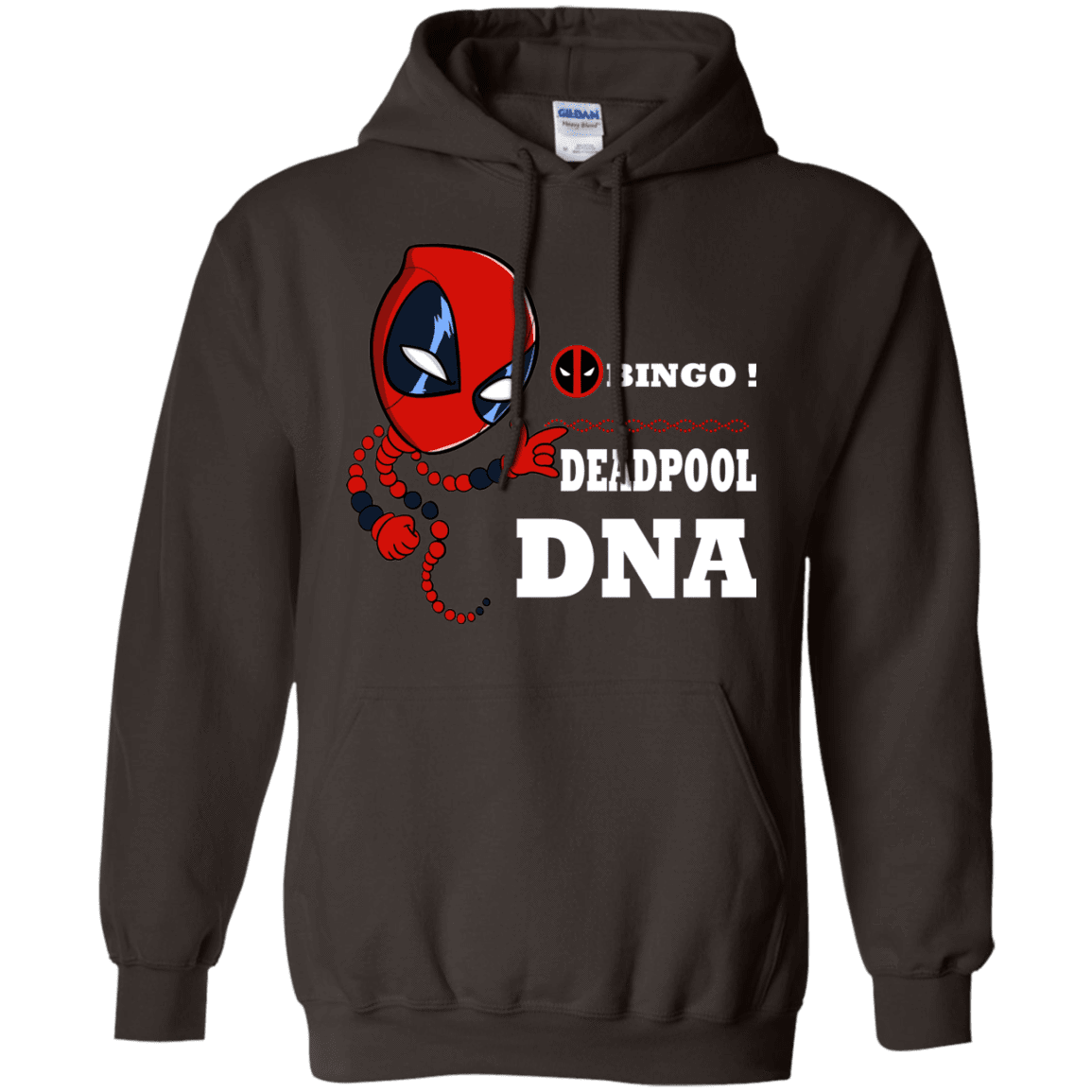 Sweatshirts Dark Chocolate / S Bingo Deadpool Pullover Hoodie