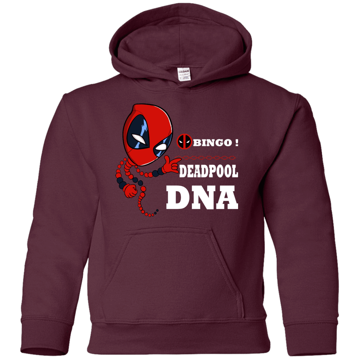 Sweatshirts Maroon / YS Bingo Deadpool Youth Hoodie