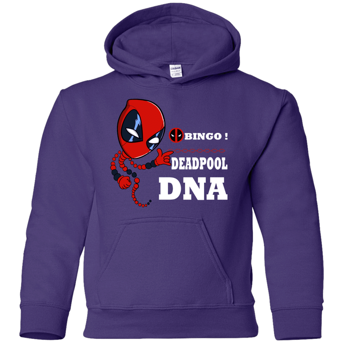 Sweatshirts Purple / YS Bingo Deadpool Youth Hoodie