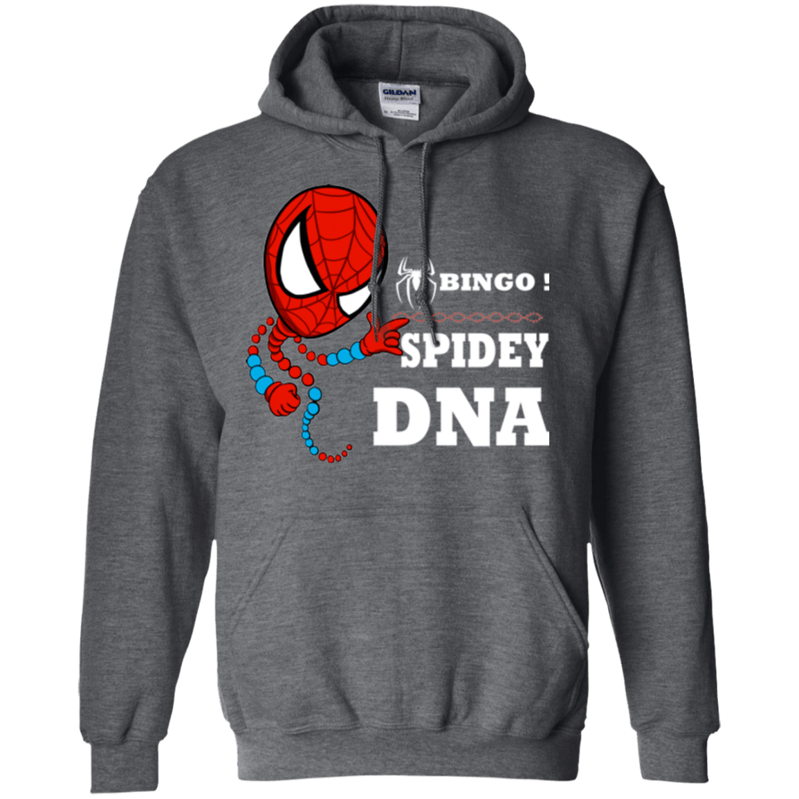 Sweatshirts Dark Heather / Small Bingo Spidey Pullover Hoodie