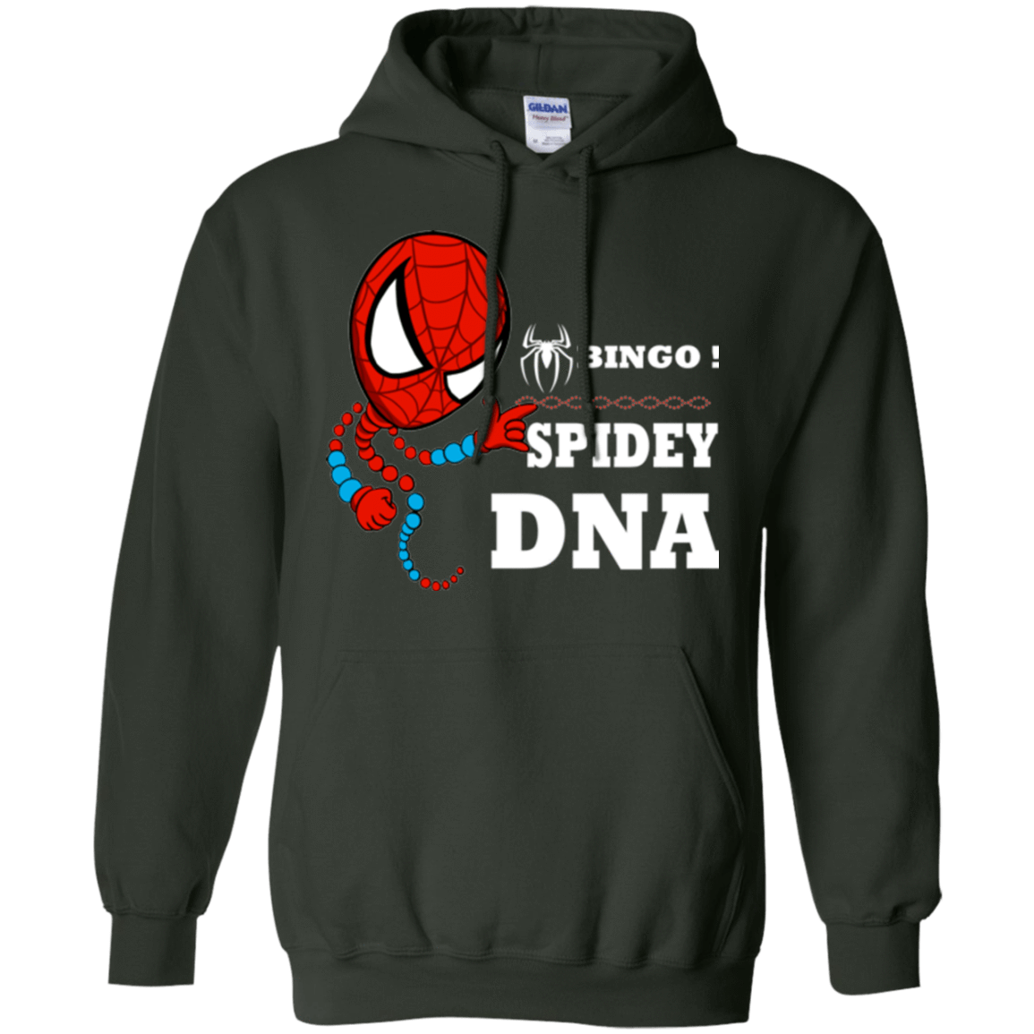 Sweatshirts Forest Green / Small Bingo Spidey Pullover Hoodie