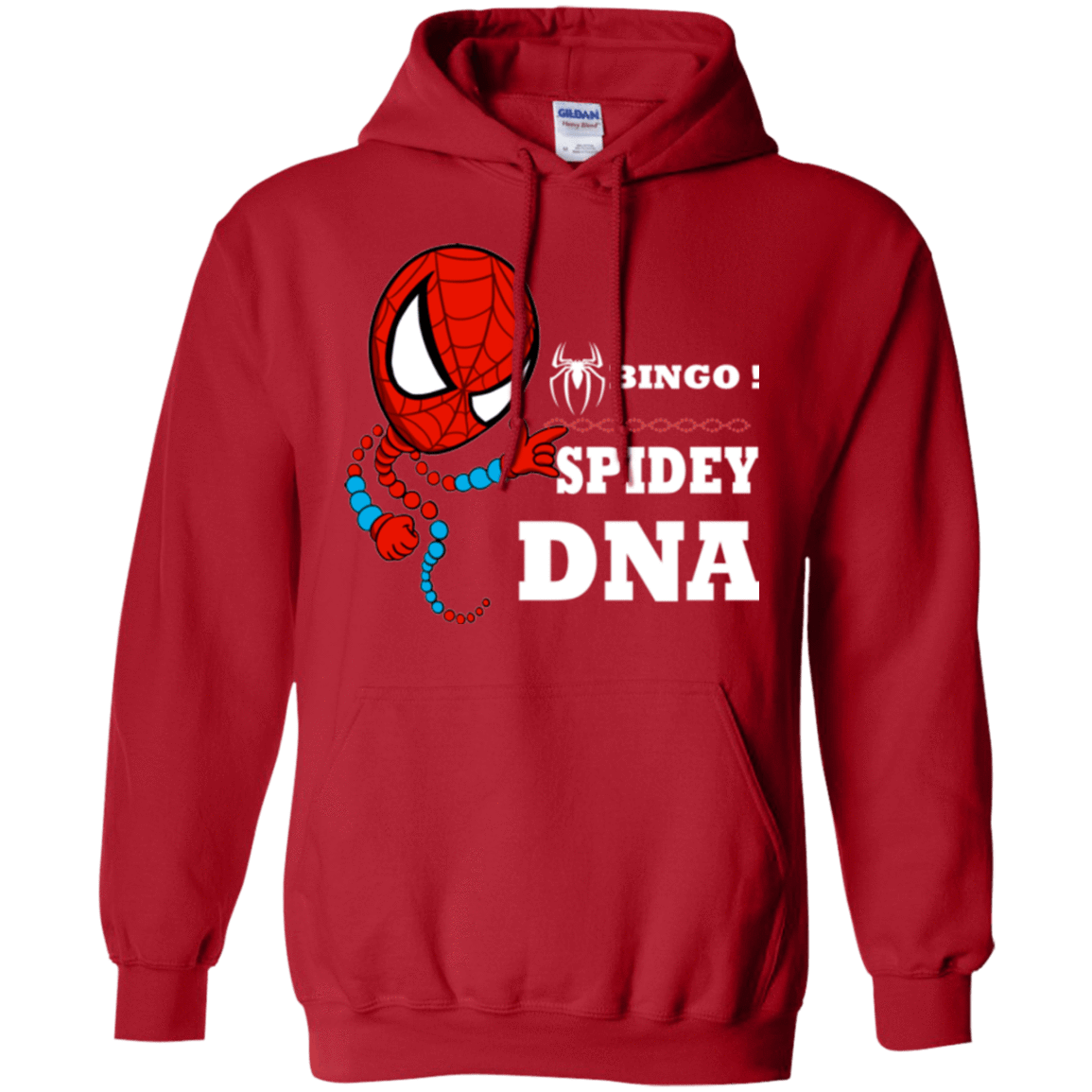 Sweatshirts Red / Small Bingo Spidey Pullover Hoodie