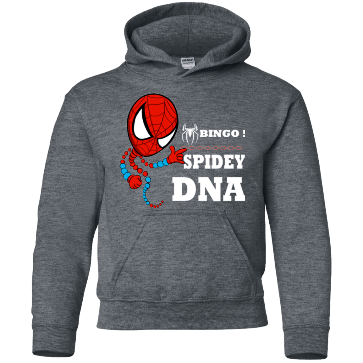 Sweatshirts Dark Heather / YS Bingo Spidey Youth Hoodie