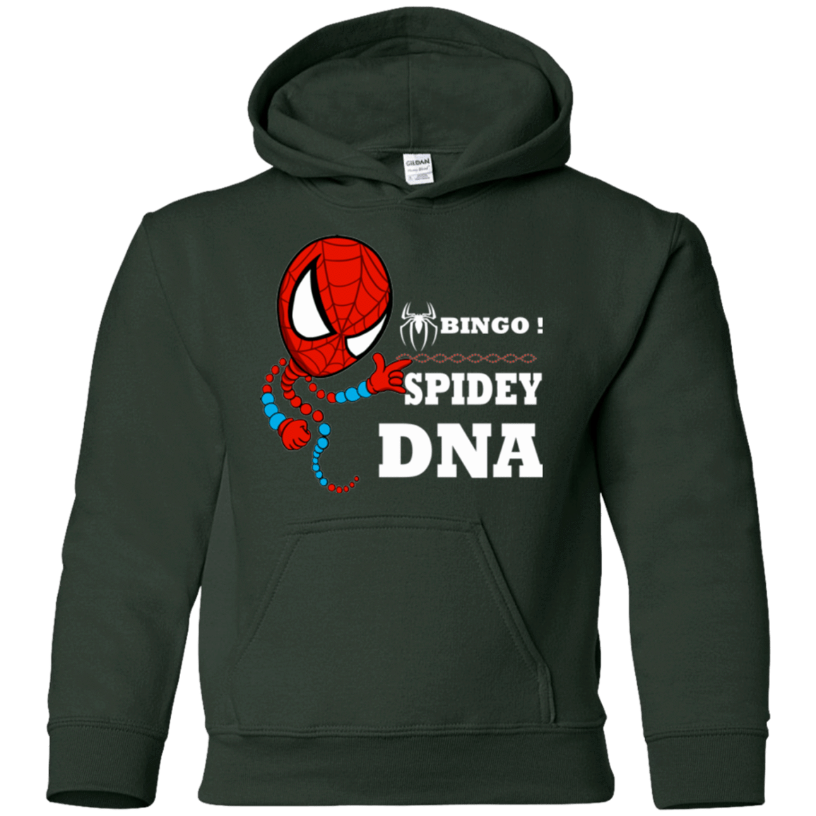 Sweatshirts Forest Green / YS Bingo Spidey Youth Hoodie
