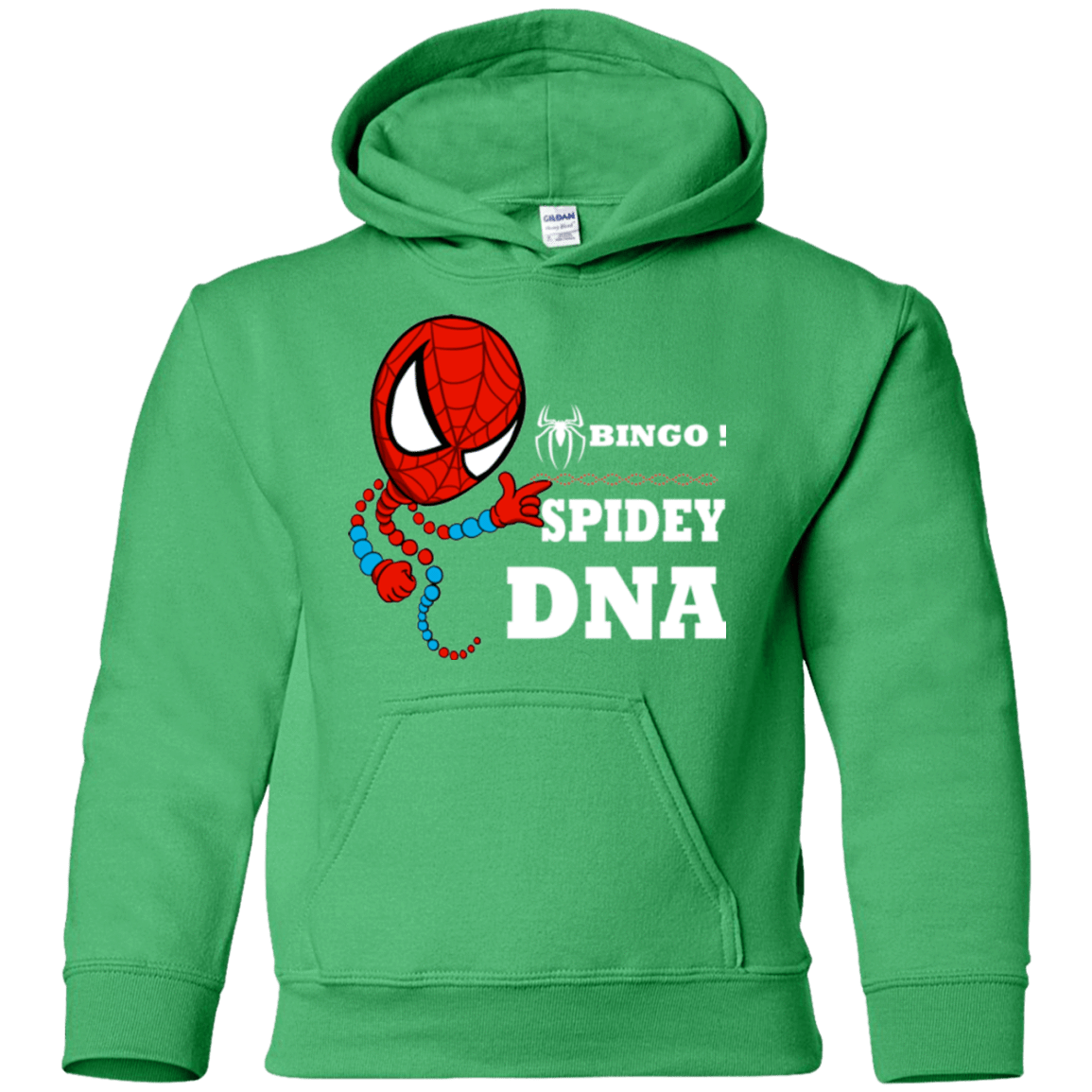 Sweatshirts Irish Green / YS Bingo Spidey Youth Hoodie