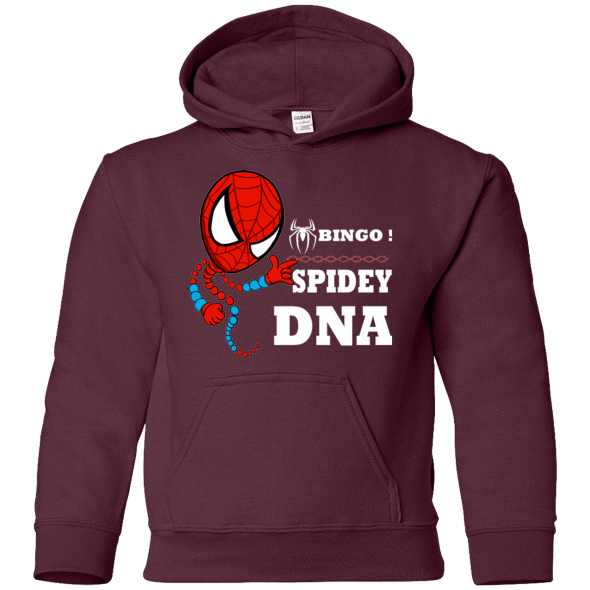 Sweatshirts Maroon / YS Bingo Spidey Youth Hoodie