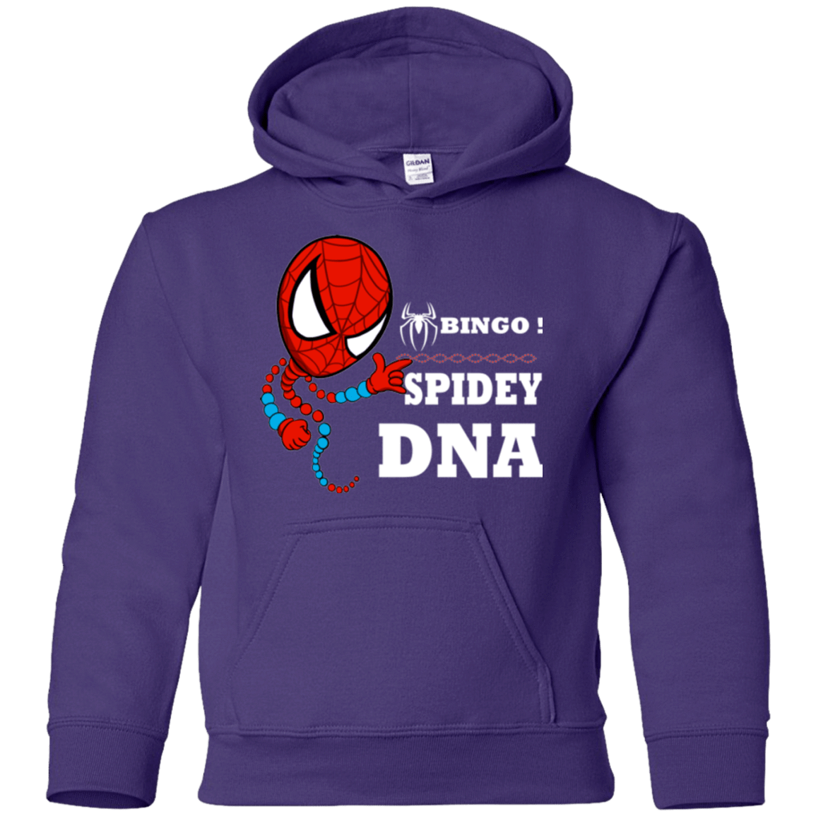 Sweatshirts Purple / YS Bingo Spidey Youth Hoodie