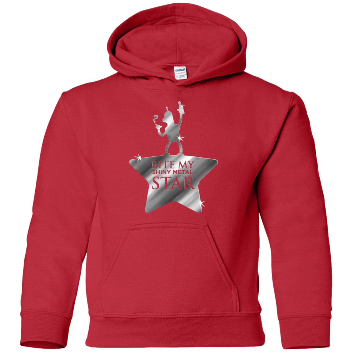 Sweatshirts Red / YS Bite my Shiny Metal Star Youth Hoodie