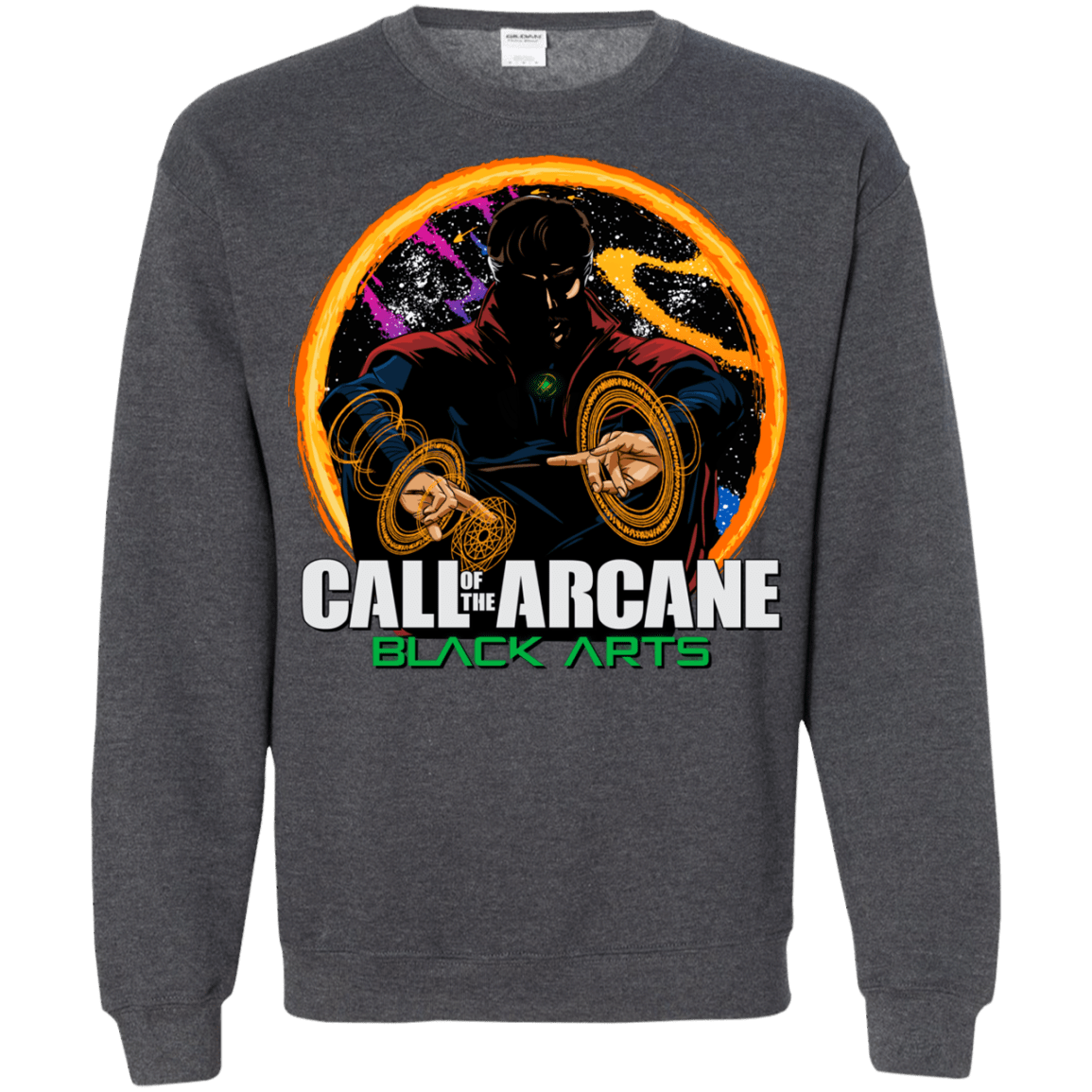 Sweatshirts Dark Heather / Small Black arts Crewneck Sweatshirt