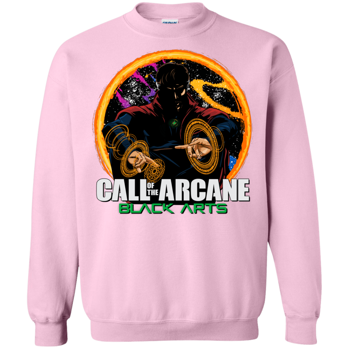 Sweatshirts Light Pink / Small Black arts Crewneck Sweatshirt