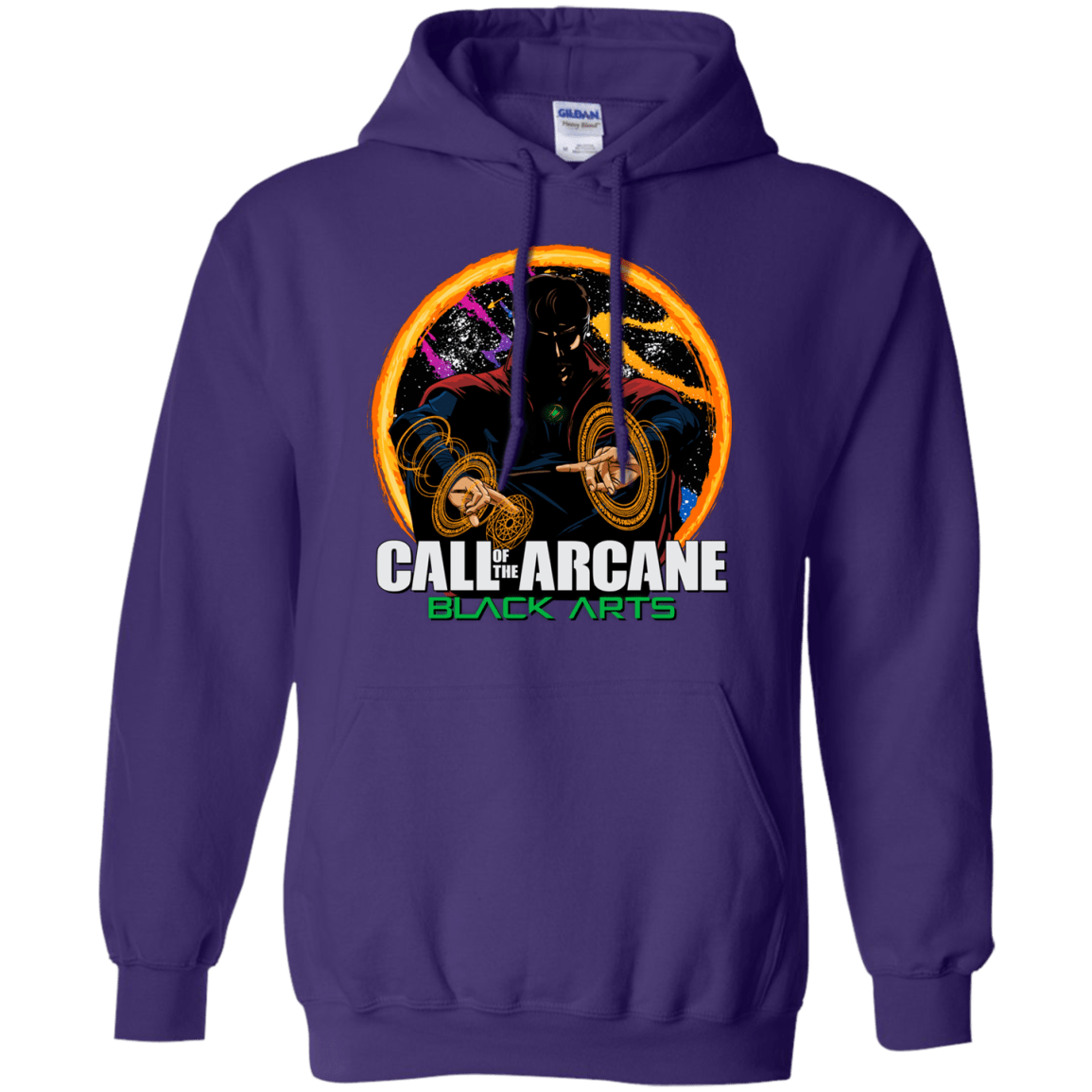 Sweatshirts Purple / Small Black arts Pullover Hoodie
