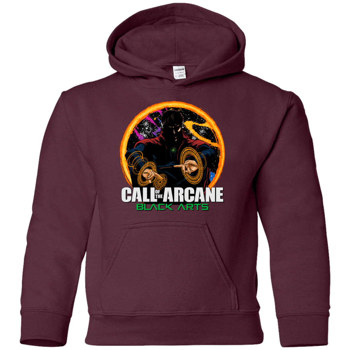 Sweatshirts Maroon / YS Black arts Youth Hoodie