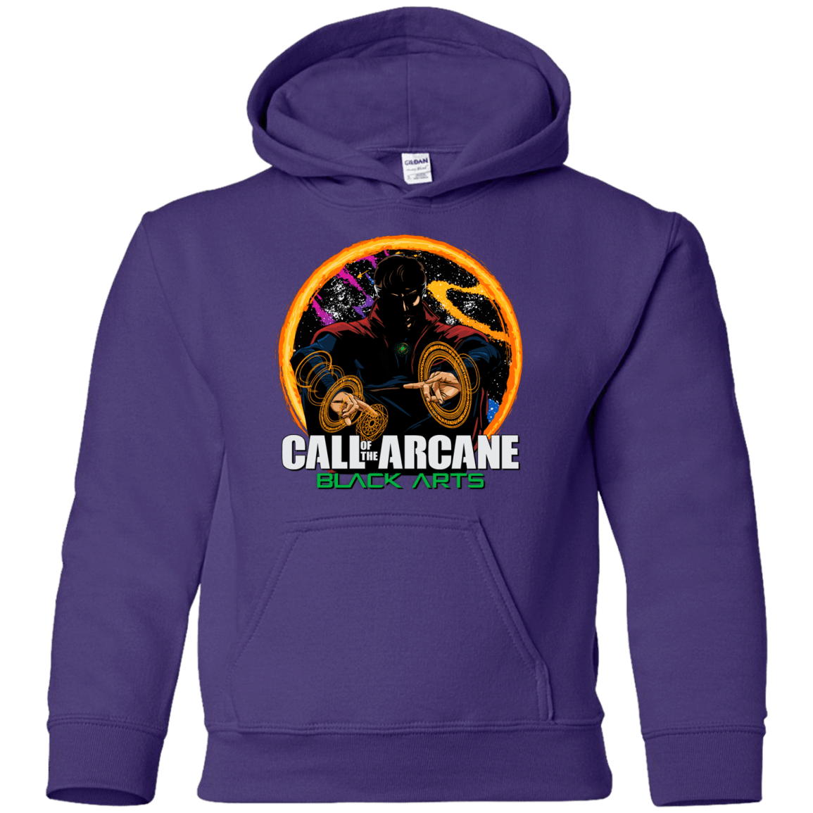 Sweatshirts Purple / YS Black arts Youth Hoodie