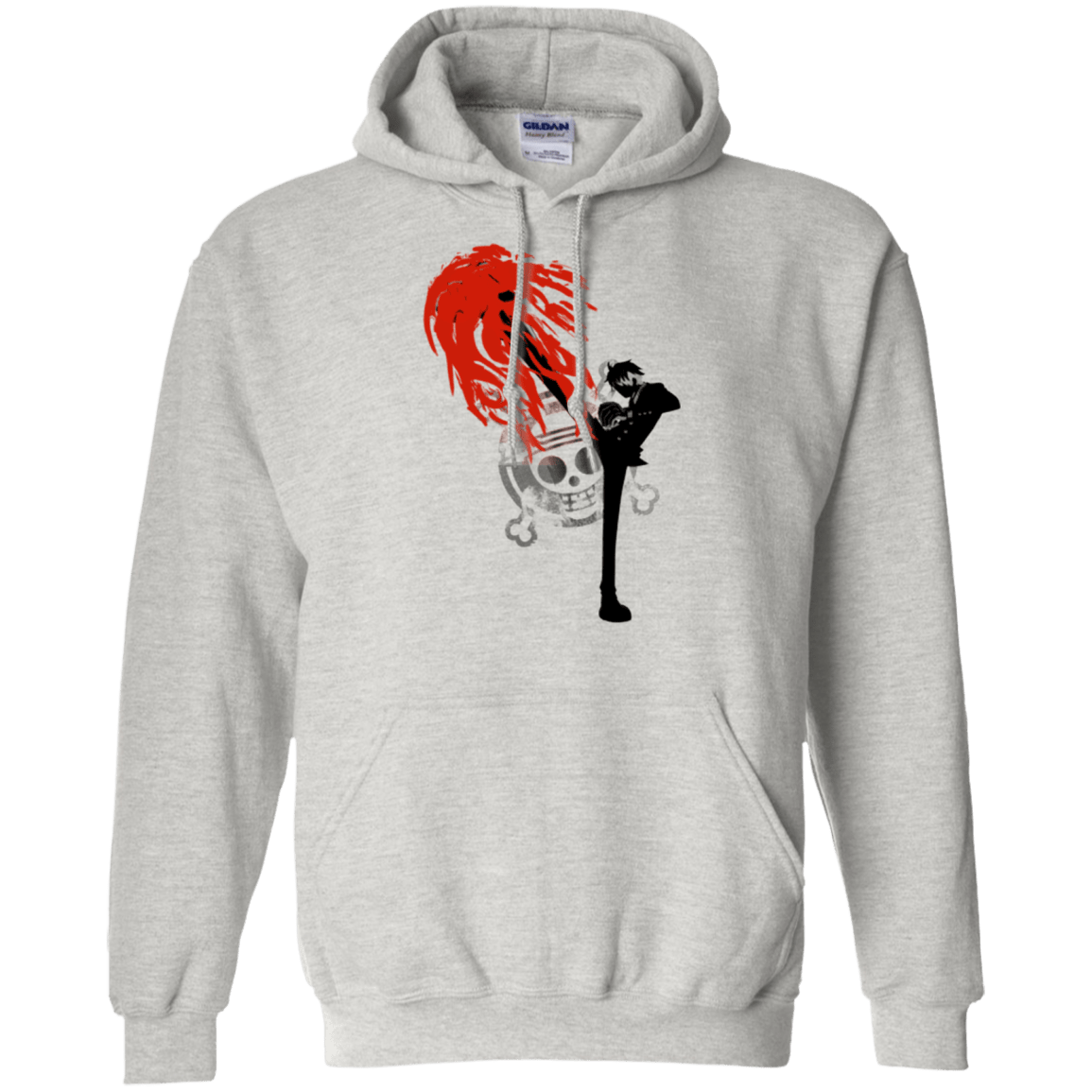 Sweatshirts Ash / Small Black leg 2 Pullover Hoodie