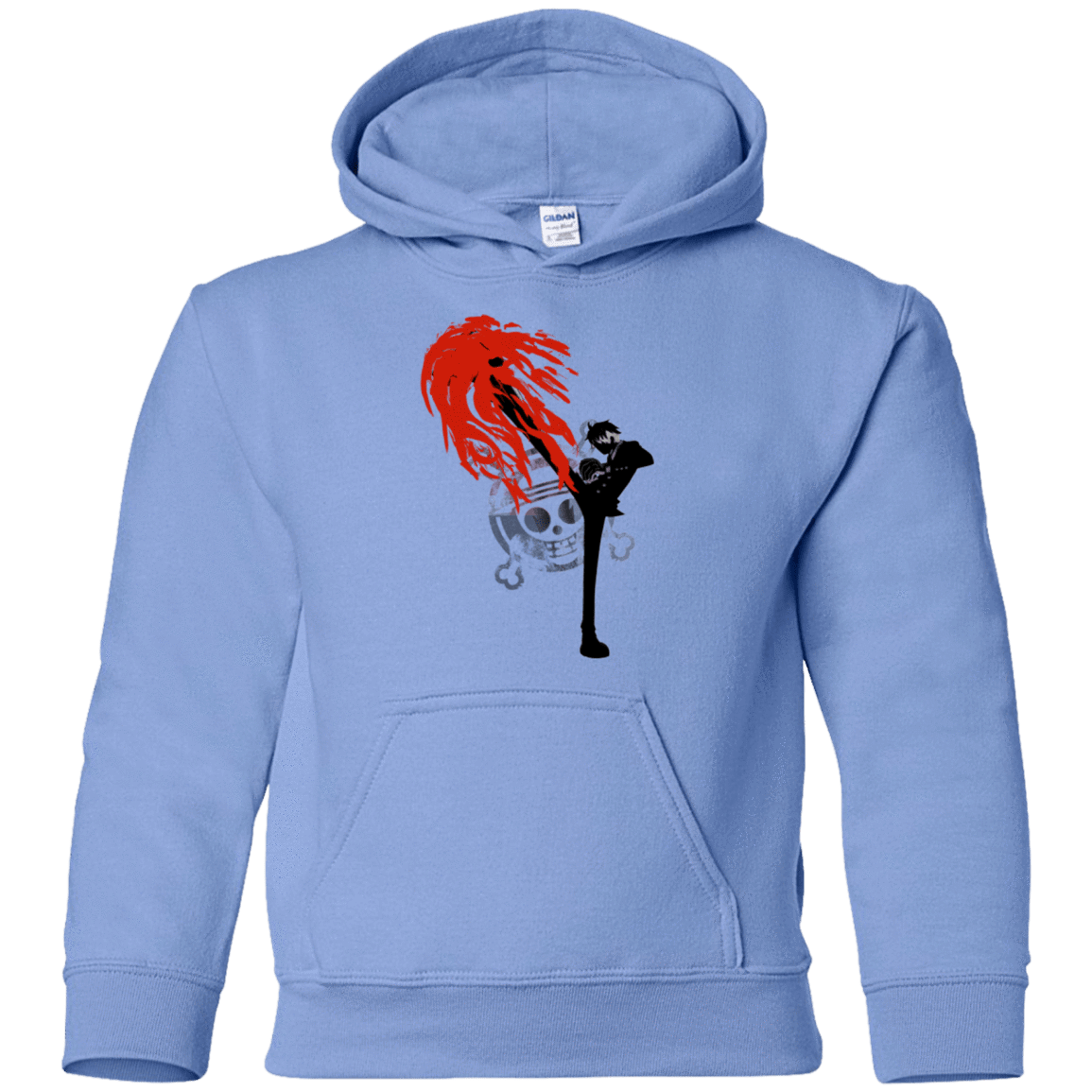 Sweatshirts Carolina Blue / YS Black leg 2 Youth Hoodie