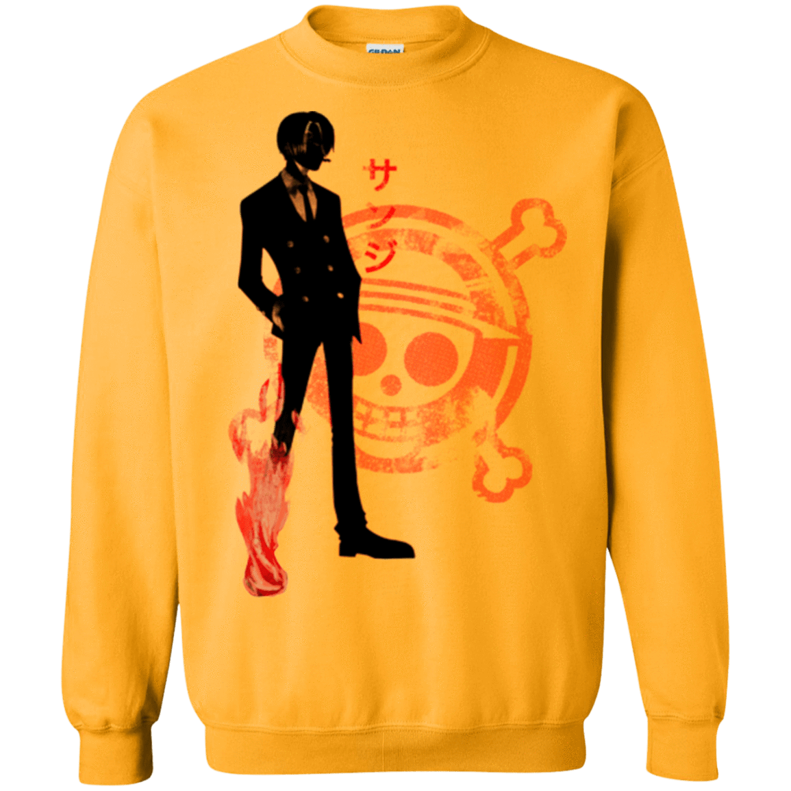 Sweatshirts Gold / Small Black leg Crewneck Sweatshirt