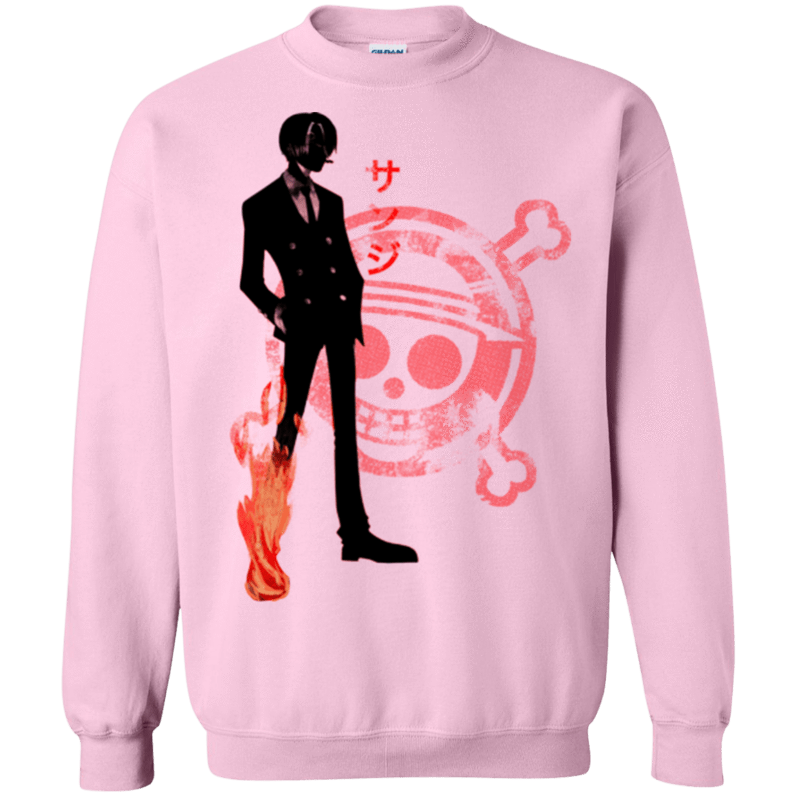 Sweatshirts Light Pink / Small Black leg Crewneck Sweatshirt