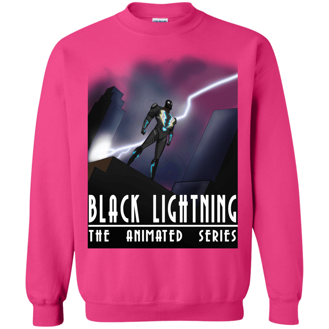 Sweatshirts Heliconia / S Black Lightning Series Crewneck Sweatshirt