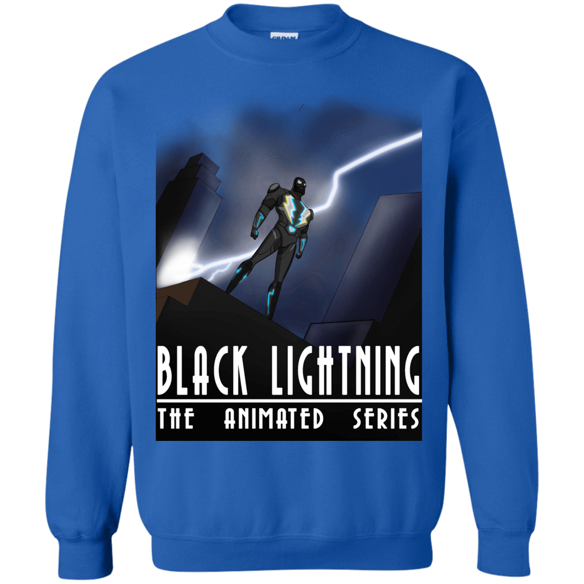 Sweatshirts Royal / S Black Lightning Series Crewneck Sweatshirt