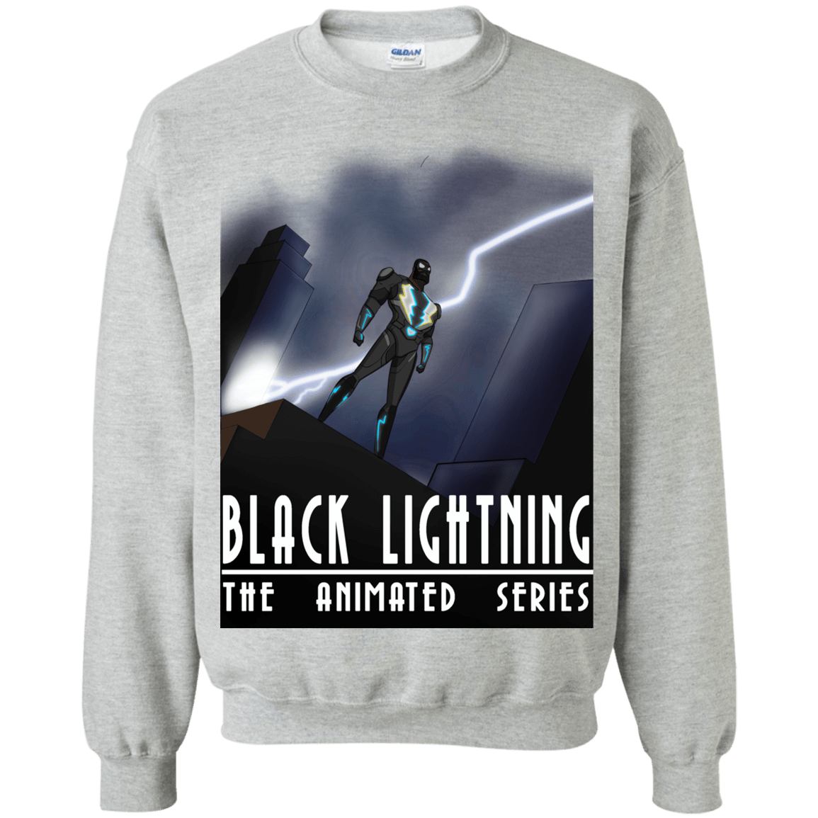 Sweatshirts Sport Grey / S Black Lightning Series Crewneck Sweatshirt