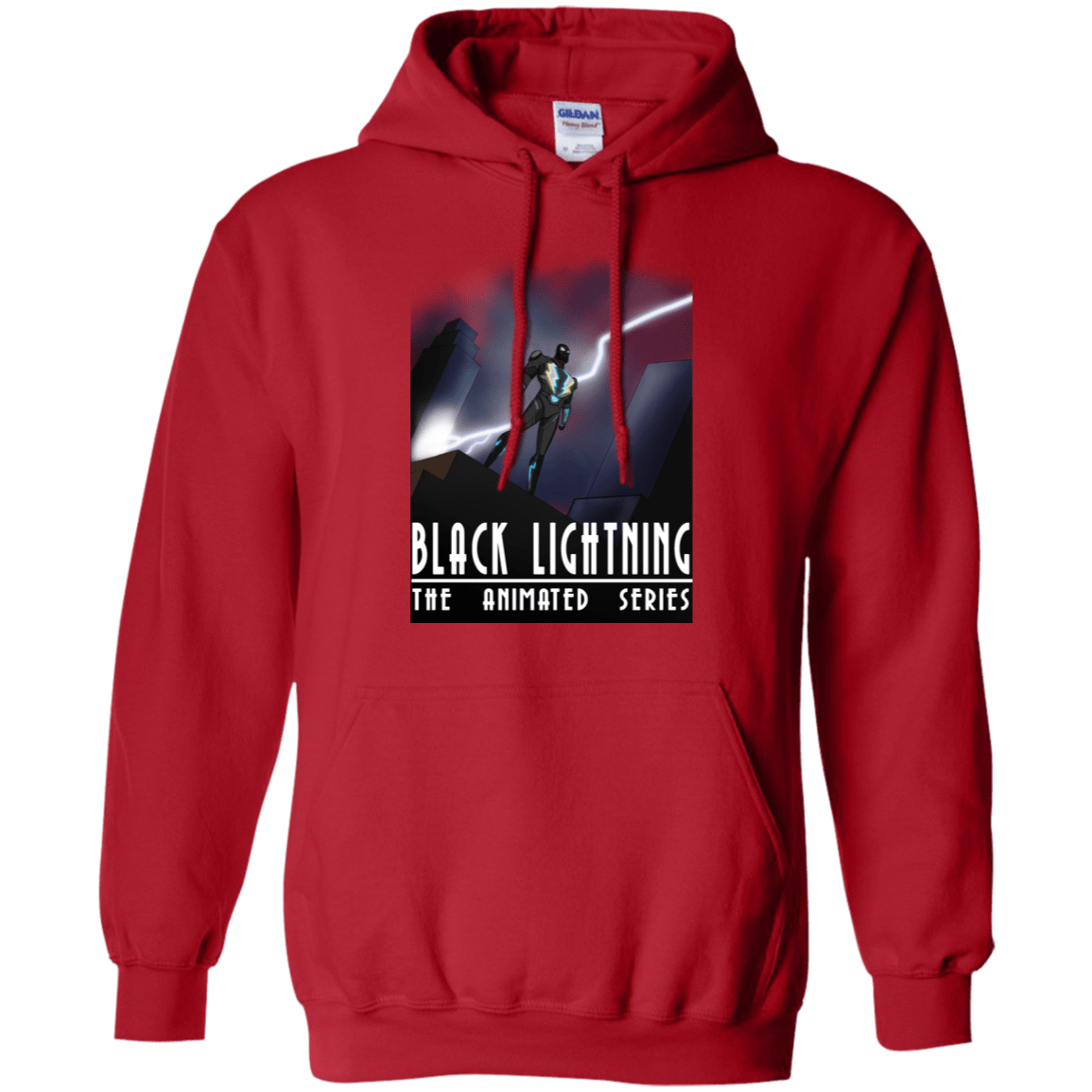 Sweatshirts Red / S Black Lightning Series Pullover Hoodie