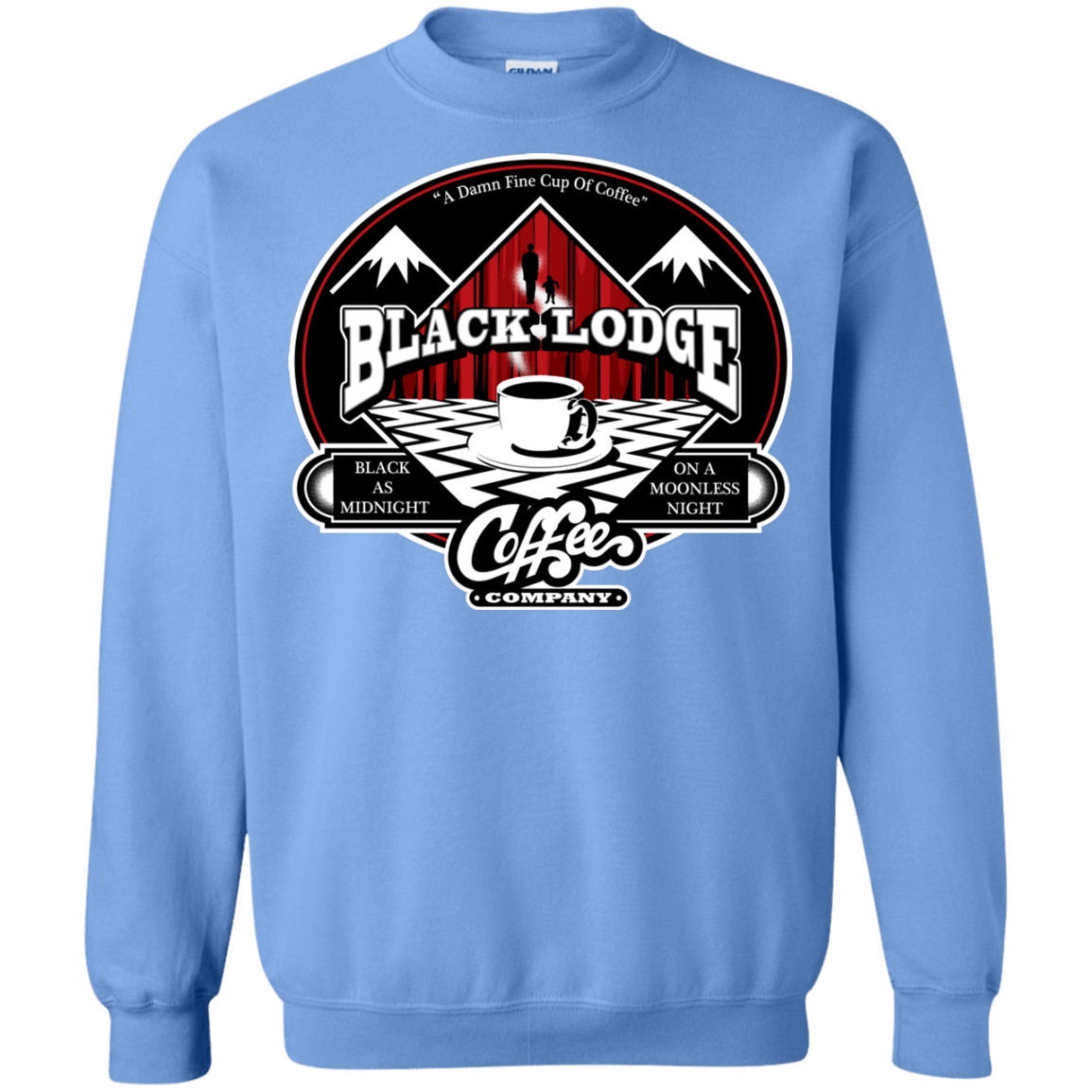 Sweatshirts Carolina Blue / Small Black Lodge Coffee Company Crewneck Sweatshirt