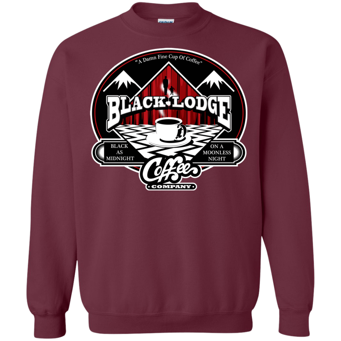 Sweatshirts Maroon / Small Black Lodge Coffee Company Crewneck Sweatshirt