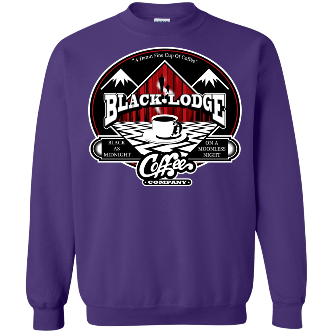 Sweatshirts Purple / Small Black Lodge Coffee Company Crewneck Sweatshirt