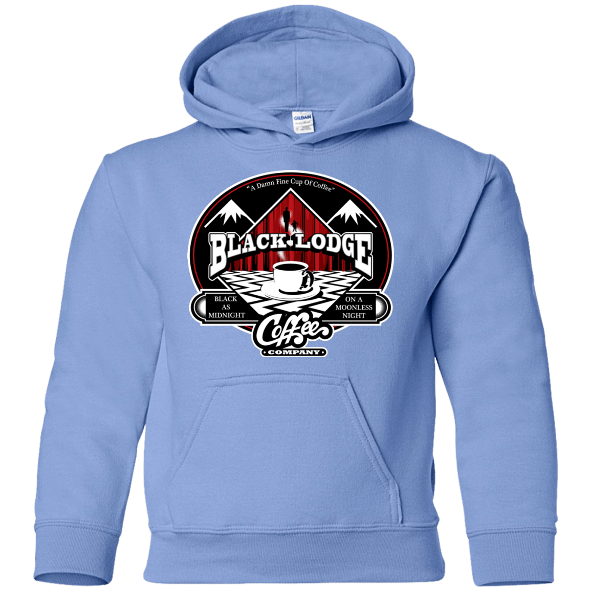 Sweatshirts Carolina Blue / YS Black Lodge Coffee Company Youth Hoodie