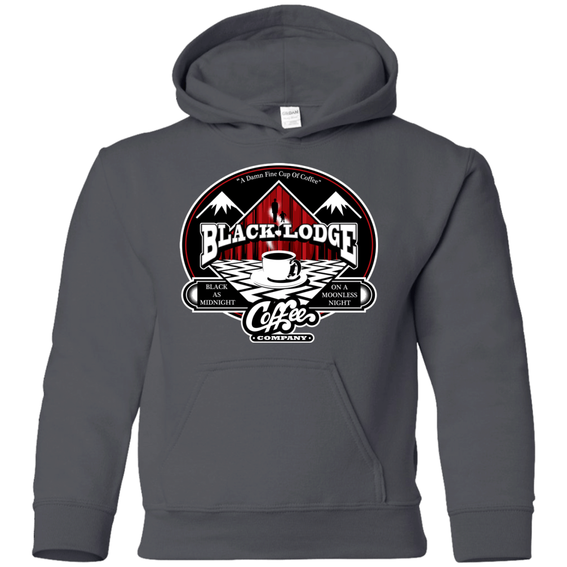 Sweatshirts Charcoal / YS Black Lodge Coffee Company Youth Hoodie