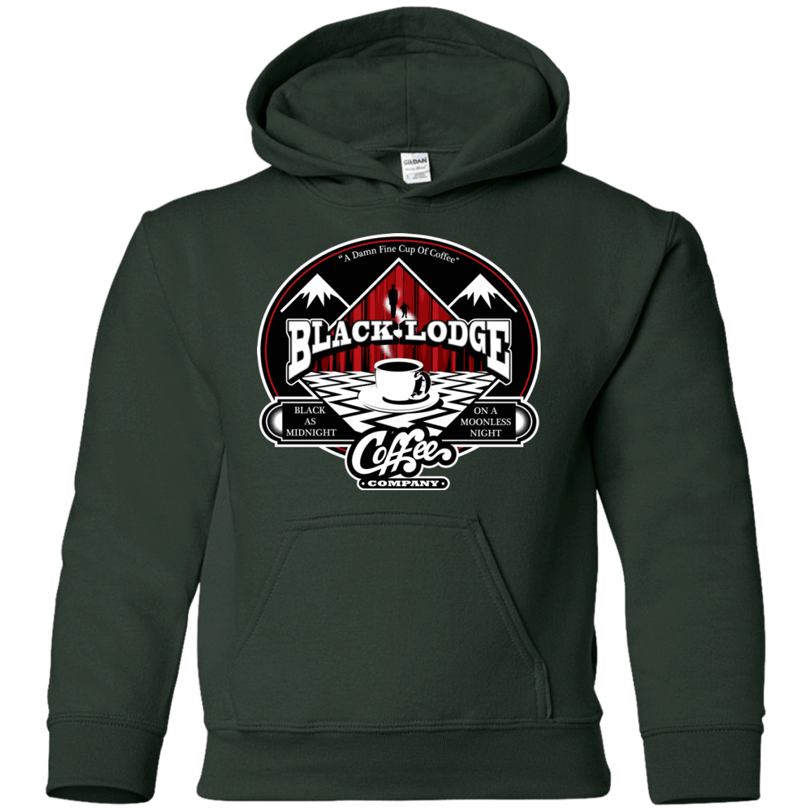 Sweatshirts Forest Green / YS Black Lodge Coffee Company Youth Hoodie