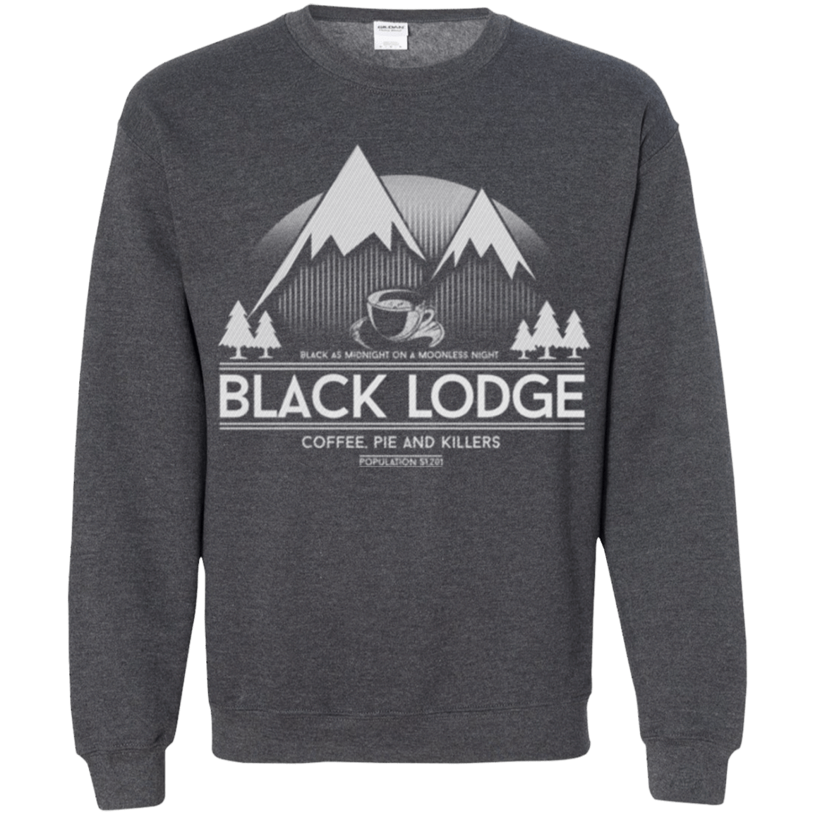 Sweatshirts Dark Heather / Small Black Lodge Crewneck Sweatshirt