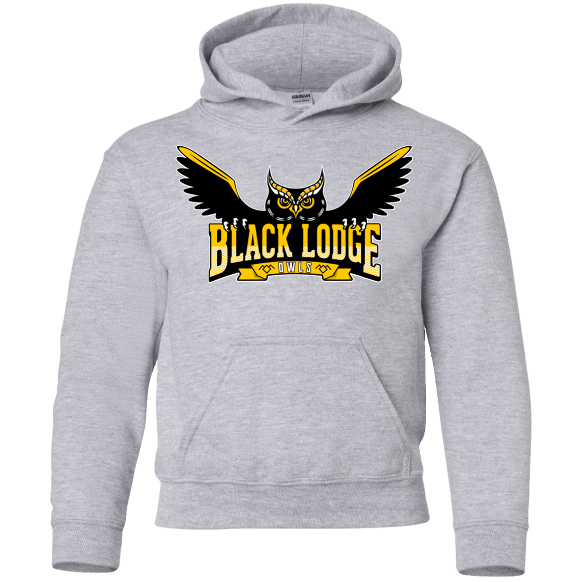 Sweatshirts Sport Grey / YS Black Lodge Owls Youth Hoodie
