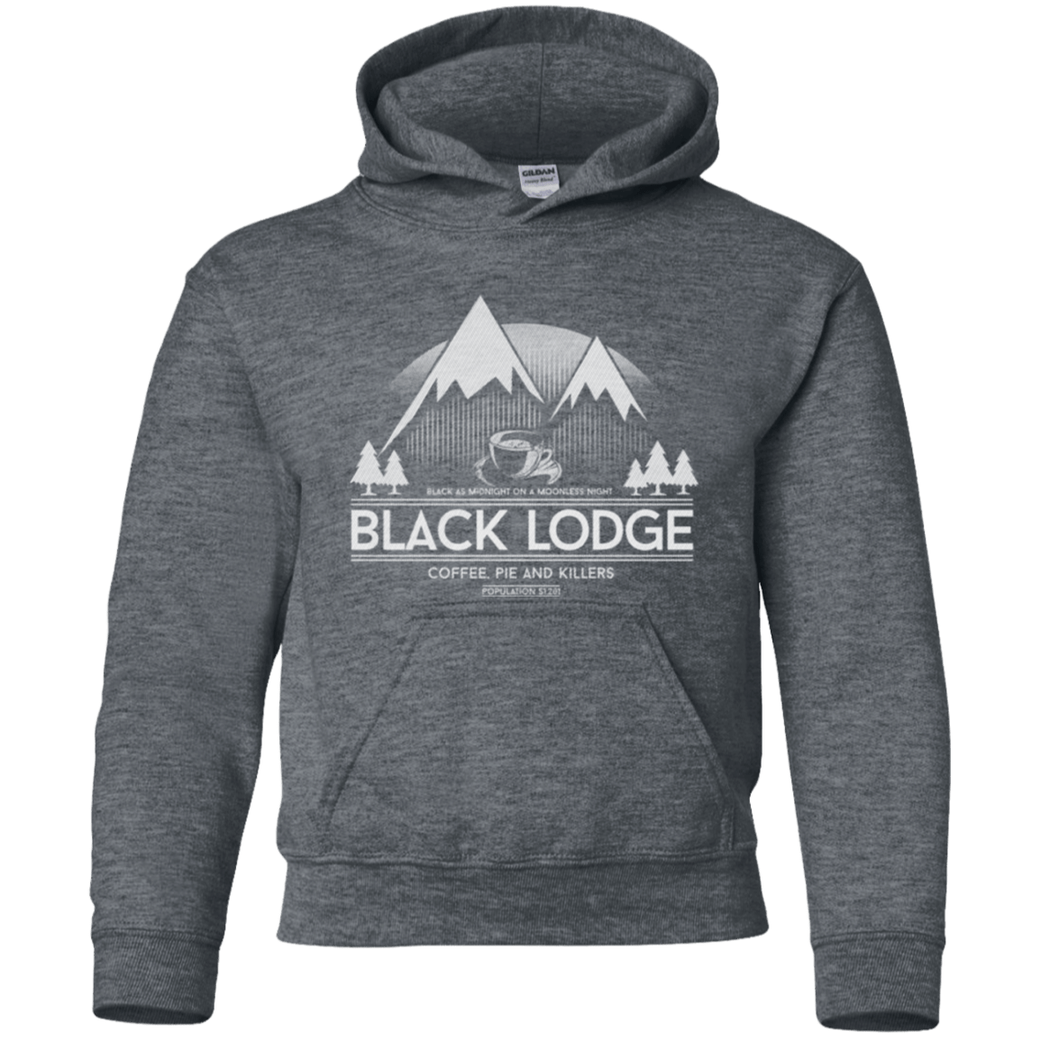 Sweatshirts Dark Heather / YS Black Lodge Youth Hoodie