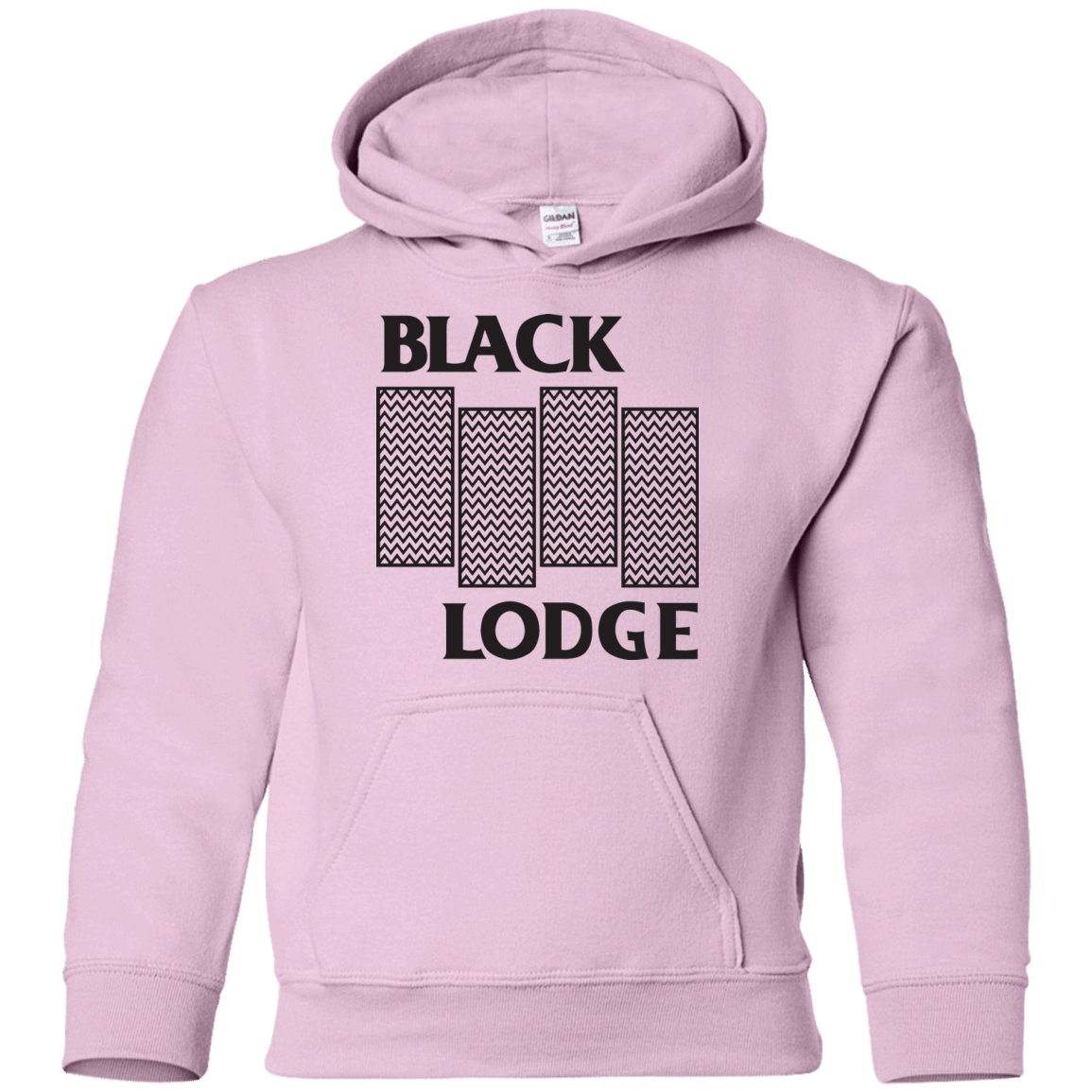 Sweatshirts Light Pink / YS BLACK LODGE Youth Hoodie
