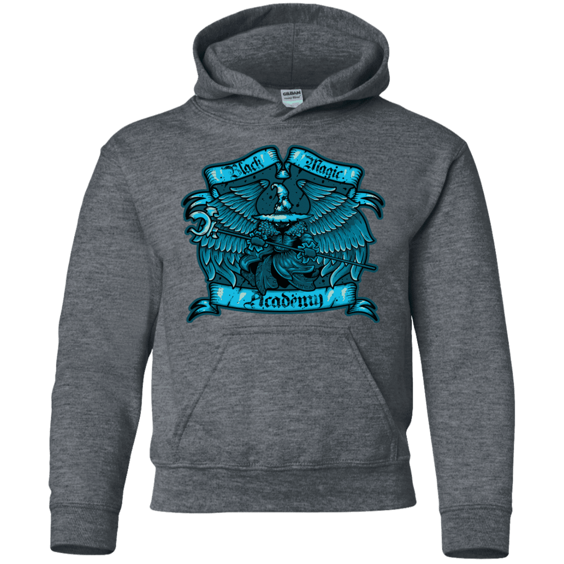 Sweatshirts Dark Heather / YS Black Magic Academy Youth Hoodie