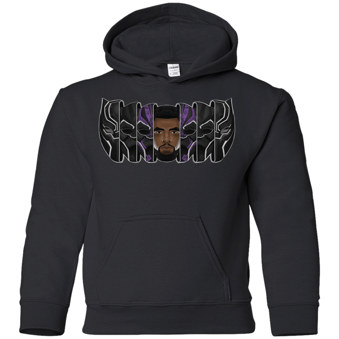 Sweatshirts Black / YS Black Panther Mask Youth Hoodie