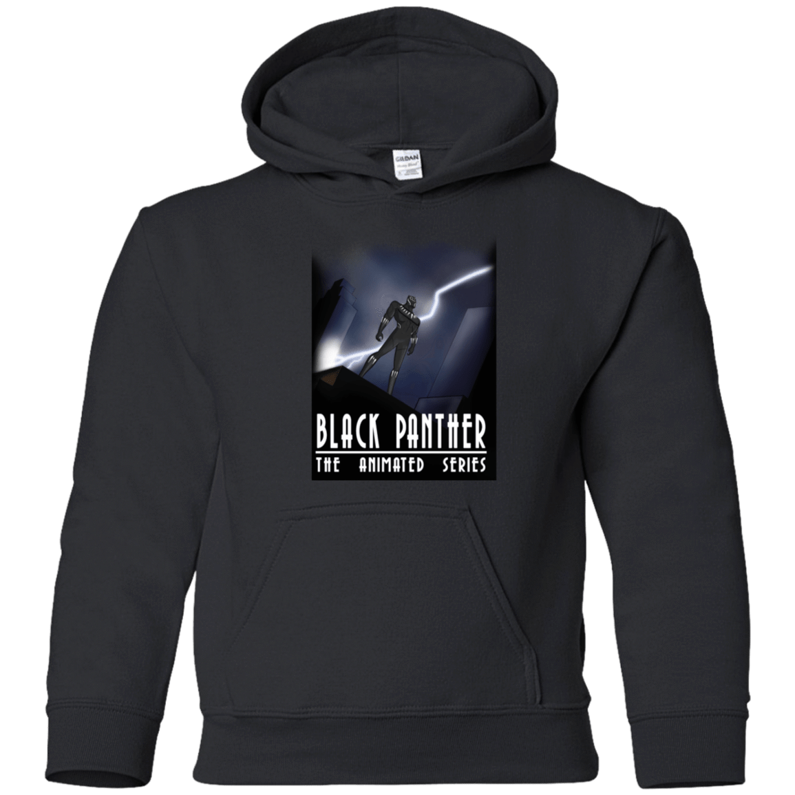 Sweatshirts Black / YS Black Panther The Animated Series Youth Hoodie