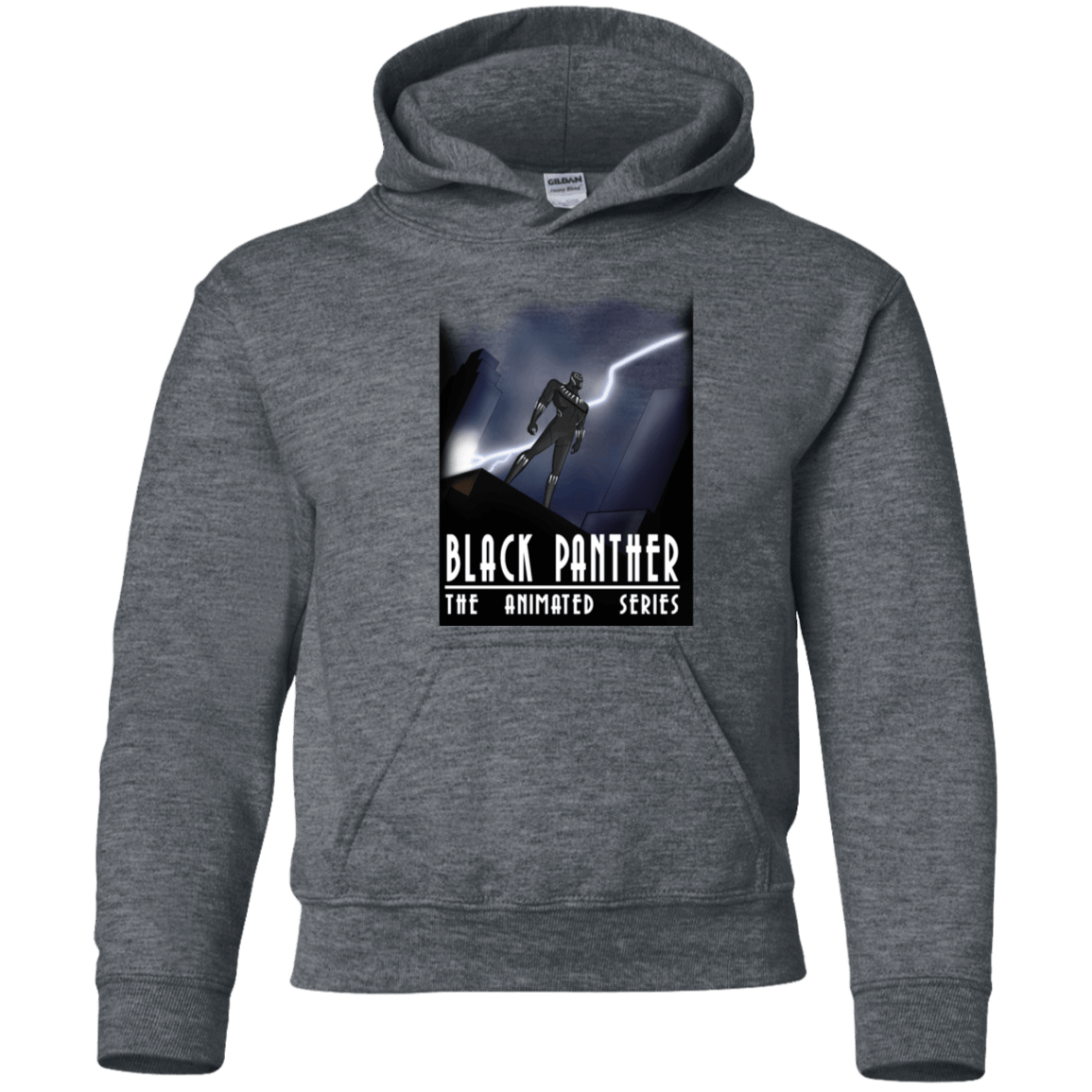 Sweatshirts Dark Heather / YS Black Panther The Animated Series Youth Hoodie
