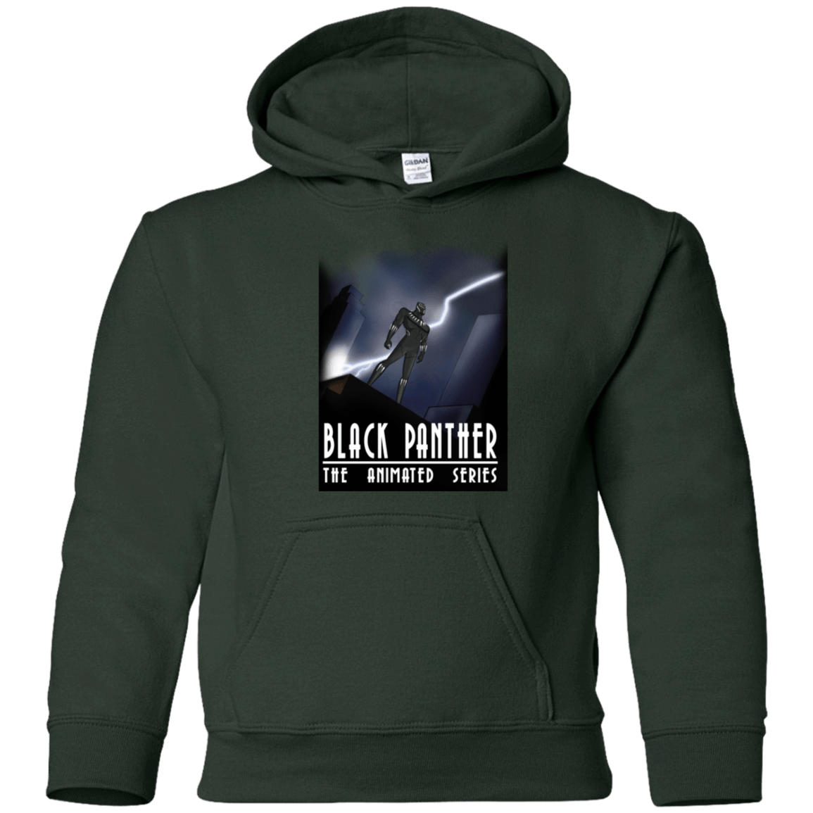 Sweatshirts Forest Green / YS Black Panther The Animated Series Youth Hoodie