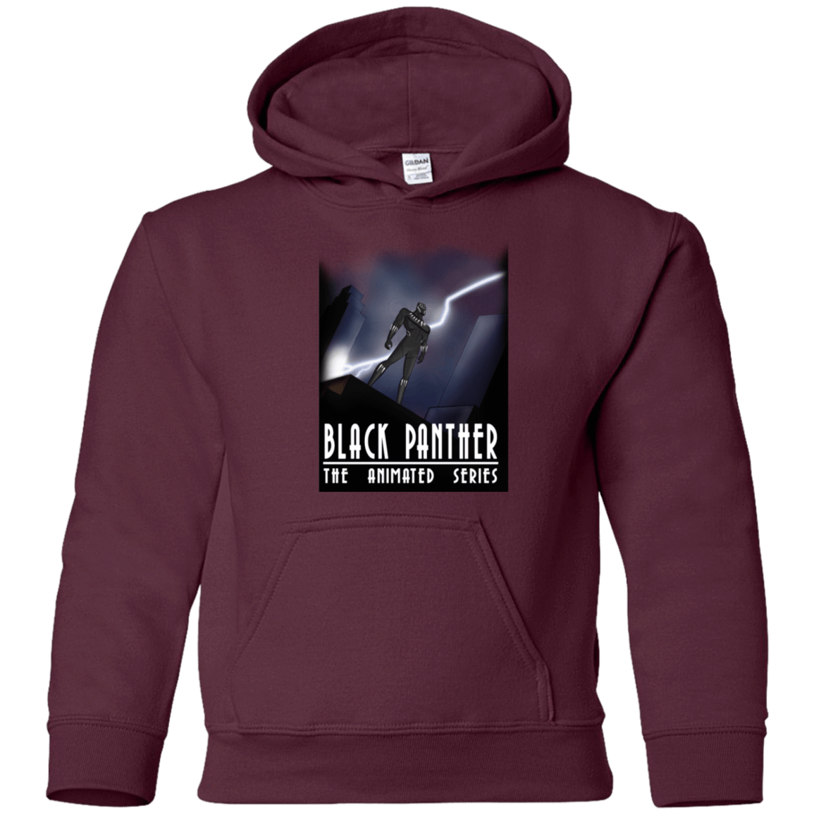 Sweatshirts Maroon / YS Black Panther The Animated Series Youth Hoodie