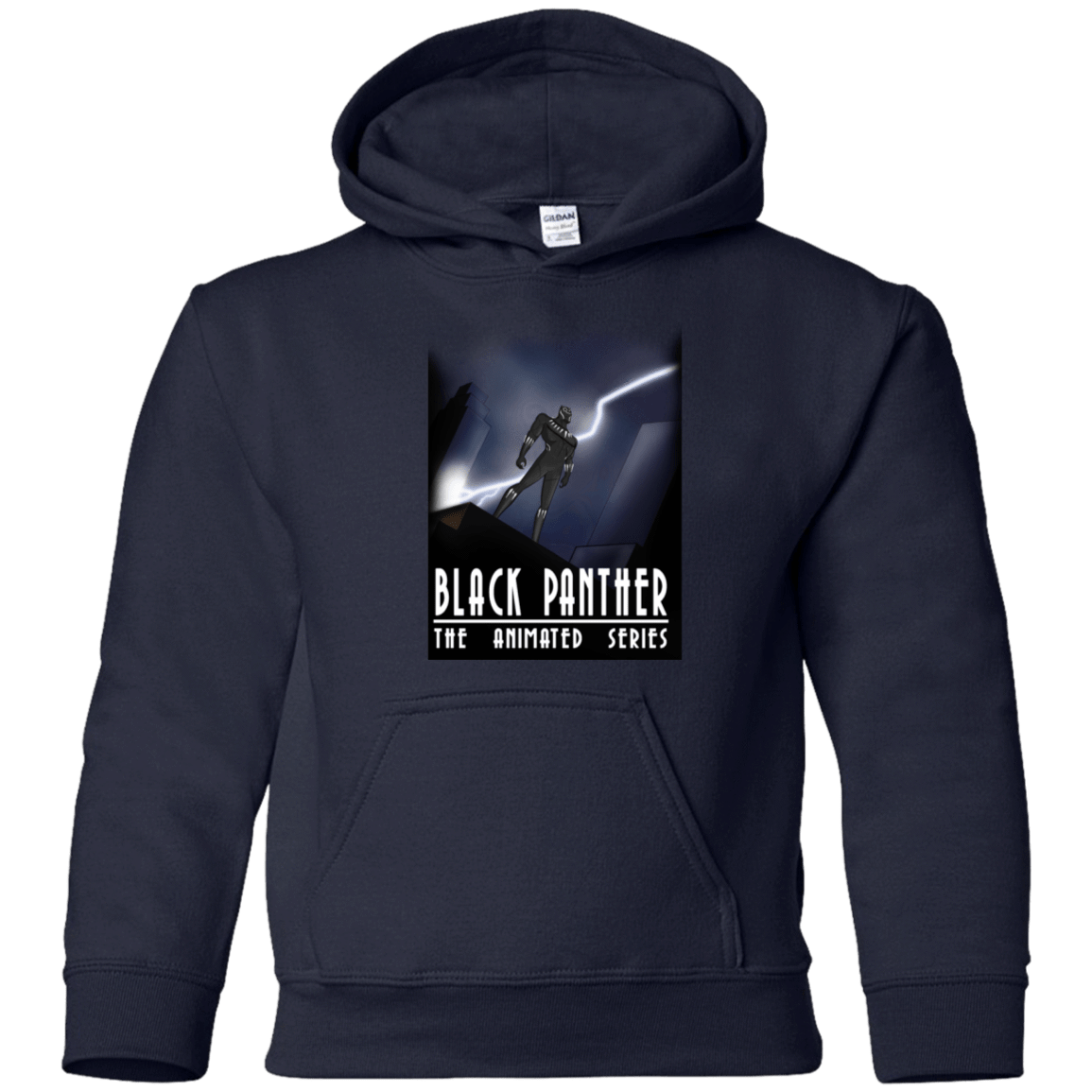 Sweatshirts Navy / YS Black Panther The Animated Series Youth Hoodie
