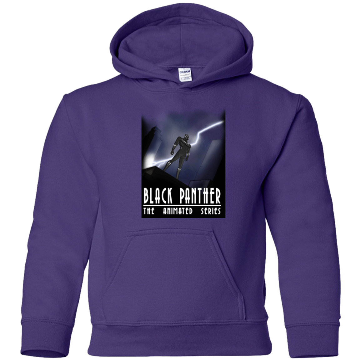 Sweatshirts Purple / YS Black Panther The Animated Series Youth Hoodie
