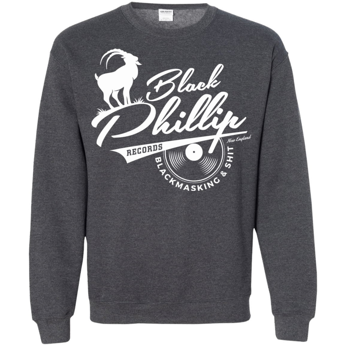 Sweatshirts Dark Heather / Small BLACK PHILLIP RECORDS Crewneck Sweatshirt