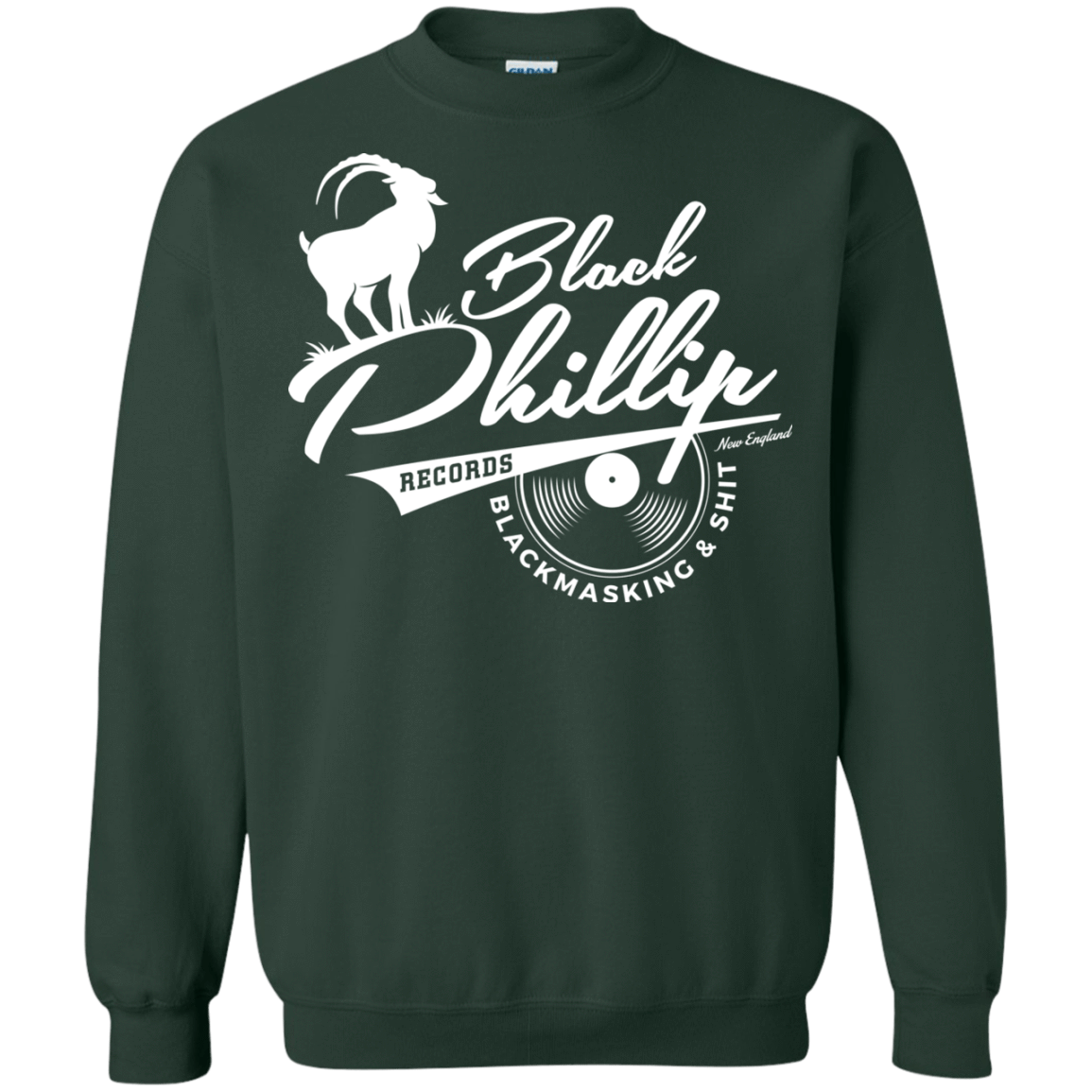 Sweatshirts Forest Green / Small BLACK PHILLIP RECORDS Crewneck Sweatshirt