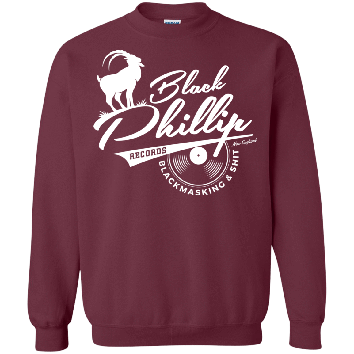 Sweatshirts Maroon / Small BLACK PHILLIP RECORDS Crewneck Sweatshirt